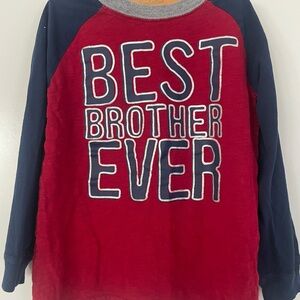 Carter's Navy and Red 'Best Brother Ever' Long Sleeve Tee